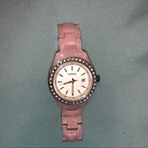 Pink Fossil Watch